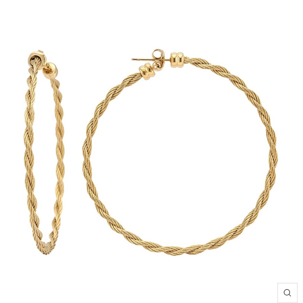 NWB Charriol LOVE TWIST™ EARRINGS - 60MM